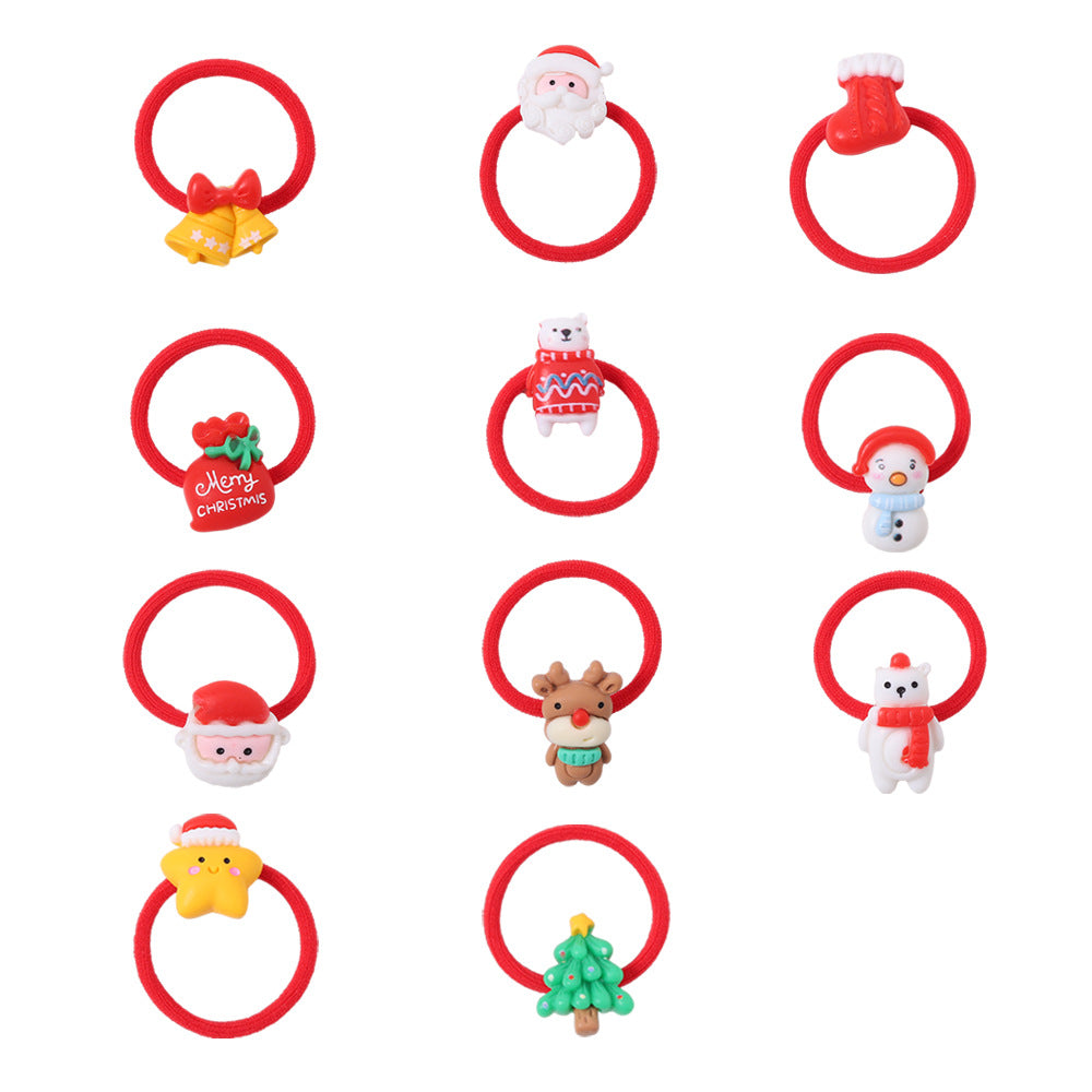 Wholesale Christmas Series Fabric Hair Loops